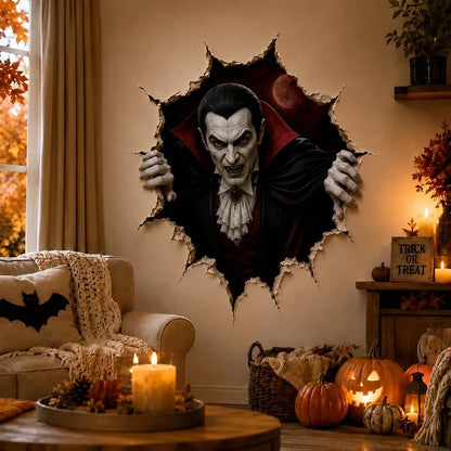 🔥Halloween Break-In 3D Wall Decals